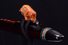 Macassar Ebony Native American Flute, Minor, Low E-4, #H10D